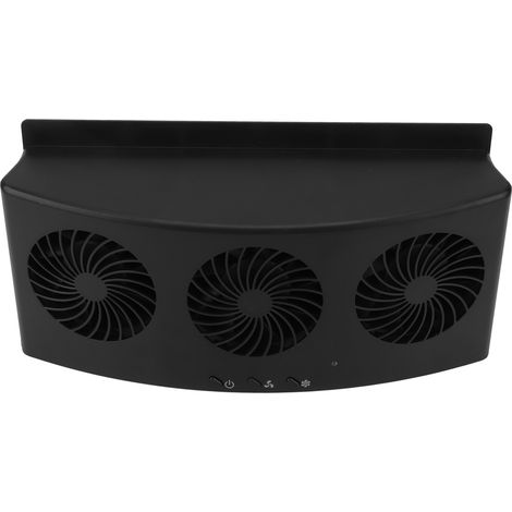 Ventilateur d'extraction pour voiture 4000 tr/min, 3 ventilateurs, 2 vitesses, faible niveau sonore, bonne dissipation de chaleur, alimentation USB, compatible avec tous les véhicules. (1/5)