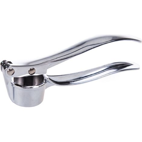 Stainless Steel & Zinc Alloy Garlic Press Mincer Crusher Food Grinder Kitchen Squeeze Tool (1/4)