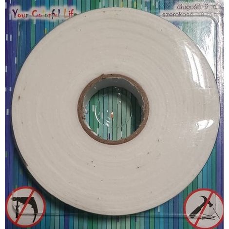 Nastro biadesivo in schiuma, 18 mm x 5 m