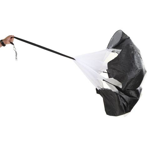 Parachute d'Entraînement Athlétique pour Sprint et Course Rapide - Noir (1/5)