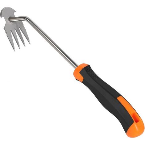 Diserbante manuale con manico in gomma, portatile per orto e giardino. (1/5)