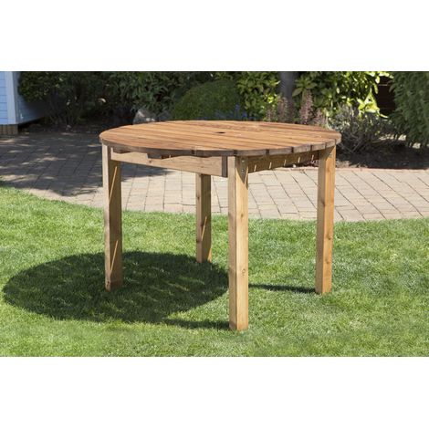 Four Seater Round Table - W120 x D120 x H80 - Fully Assembled