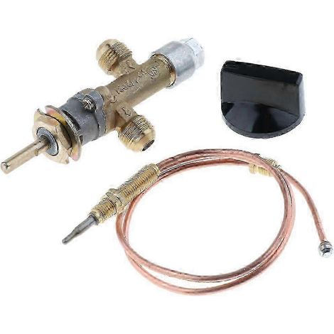 Compatible avec la vanne de contrôle (avec thermocouple et bouton) pour les appareils de chauffage de foyers au propane avec chaudières à gaz de pétrole liquéfié. (1/5)