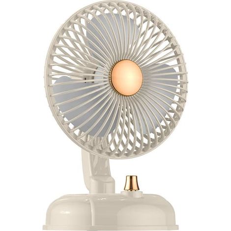 Ventilateur oscillant rétro, ventilateur de table en métal rétro, angle d'inclinaison de la tête réglable, fonctionnement silencieux à quatre vitesses, ventilateur de table à brancher, pour chambre à (1/3)