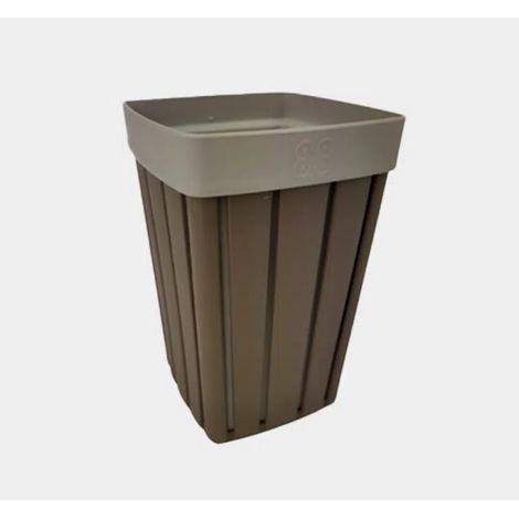 Portaspazzolino Bicchiere Doga Accessorio Bagno Moka 7,5 x 7,5 x 12 cm