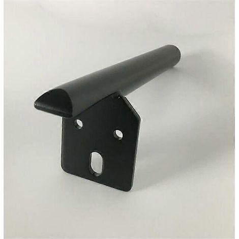 Accessoires pour meubles, ensemble de 2 pièces, quincaillerie en métal, pieds de support pour meubles, pieds de table à manger, pieds de meuble à chaussures, pieds de canapé (noir mat, 13 cm de haut). (1/5)