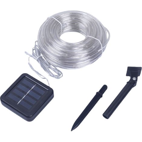 Guirlande Lumineuse Solaire - Tube PVC Flexible - 8 Modes d'Éclairage - Pour Jardin Extérieur et Décoration Intérieure - 1 Pièce (1/5)