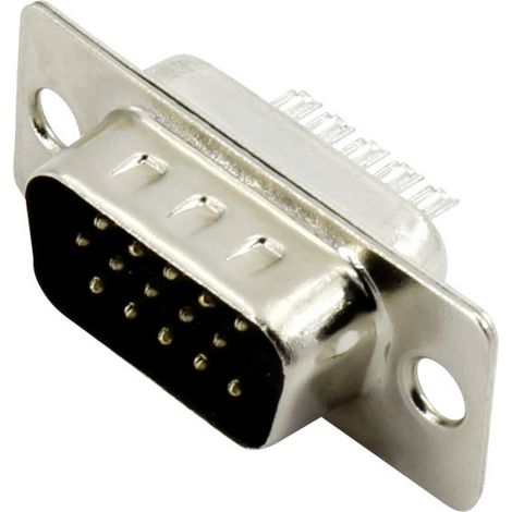 Connfly DS1035-15MBNSISS D-SUB Stecker 180 ° Polzahl: 15 Löten 1 St.
