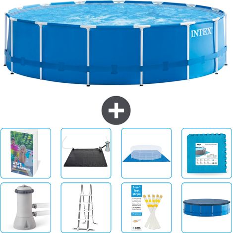 Intex Piscine Tubulaire Ronde - 457x122 cm - 9-pièces S621