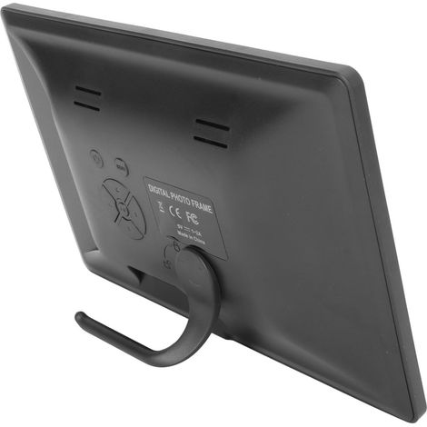 Cadre photo numérique DPF-8001, cadre photo électronique 8 pouces avec diaporama, écran IPS HD, compatible USB et carte SD, vidéo, musique de fond, calendrier, horloge et Flyamapirit. Un cadeau pour p (1/5)