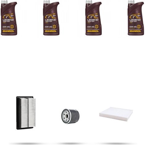 Kit tagliando 3 FILTRI e 4L OLIO compatibile con Hyundai i30 2.0 16V 105kw dal 2007 (1/5)