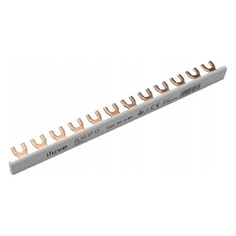 Barre omnibus de connexion à fourche iLuve SL12-1P-12 80A 1P 12M 12MM2 744274