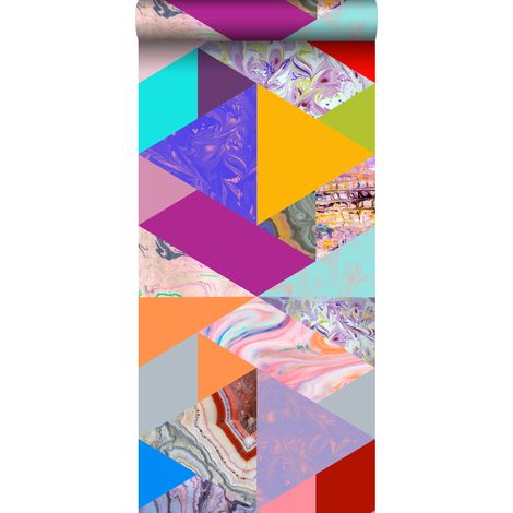 papier peint intissé XXL marbre coloré multicolore  - Origin Wallcoverings (1/5)