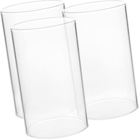 Abat-jour en Verre pour Bougies, Lot de 3, Transparent (1/5)