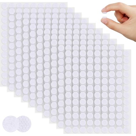 Scratch Autocollant Rond,Autocollantes Hook & Loop Pastille Adhesive (1/5)