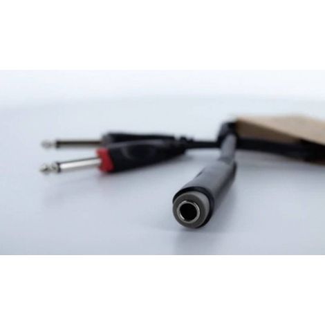 Cordial 14885 Jack Audio Adattatore a Y [1x Presa jack da 6.3 mm (stereo) - 2x Spina jack da 6.3 mm (mono)] 0.30 m Nero (1/5)