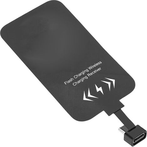 Adaptateur Récepteur de Charge sans Fil, Module de Chargeur USB Type C Ultra Fin, Adaptateurs de Bobine Ti Clad avec Charge Rapide 10 W, Idéal pour Les Téléphones USB C (1/5)