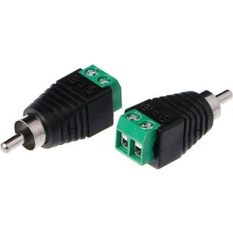 Connettore maschio Rca A a vite Con295