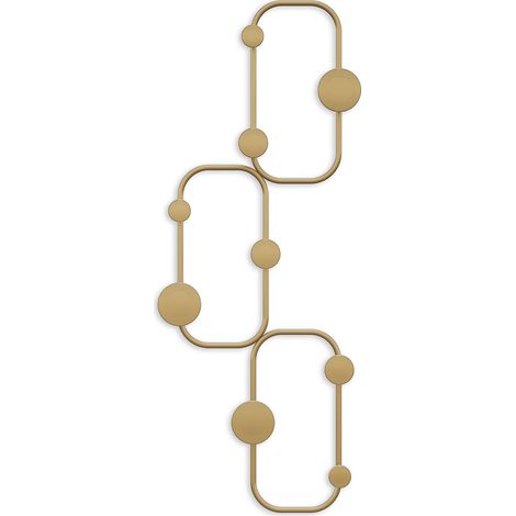 Wandhaken aus Metall "Lizzard" - 28 x 5 x 70 cm - Gold (1/5)