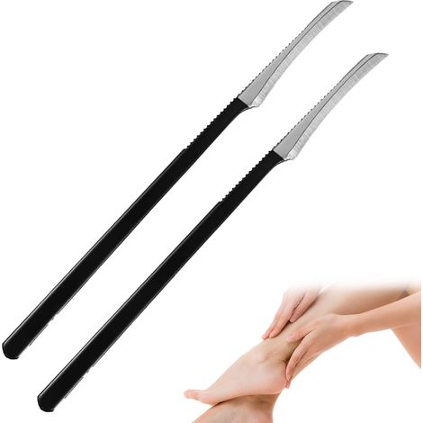 CCYKXA Pediküremesser, 2-teiliges Set, Produkt zur Entfernung von Hühneraugen, Pediküre-Schaber, Hornhautraspel für harte Hornhaut, Hühneraugenschneider, Hornhautentferner (1/5)