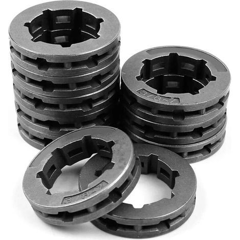 10 PièCes 3/8 Pouces 7T 22Mm ChaîNe Pignon de Jante pour 266 268 272 280 285 288 355 362 372XP 380 385XP TronçOnneuse (1/4)
