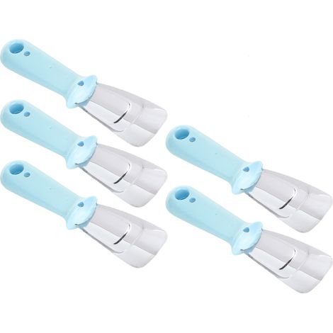 10 Pcs Grattoir à Glace Inoxydable Multifonction pour Réfrigérateur et Cuisine - Bleu (1/5)