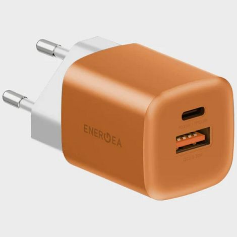 Caricabatterie da parete Energea Ampcharge GaN35 USB-C/USB-A PD/PPS/QC3.0 da 35 W, colore arancione. (1/5)