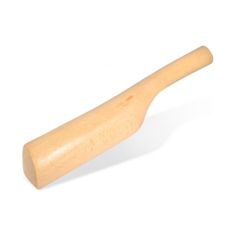 Edma – Batte à plomb asymétrique 340 mm – En bois de charme pour travail du zinc et plomb – Large plat pour précision