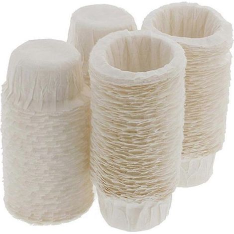 Lot de 100 gobelets à café jetables ovales, résistants aux hautes températures et sans danger pour les bars. (1/4)