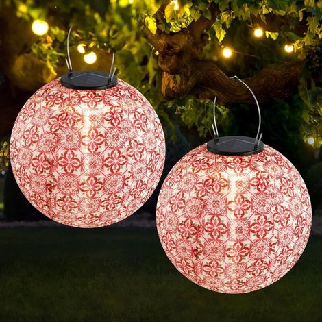 Solar-Rattanlaterne IP65 Warmlicht für den Außenbereich, Garten oder Terrasse (1/5)
