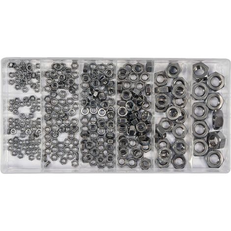 300 pezzi di dadi metrici in acciaio inox mix YT-06773 (1/5)