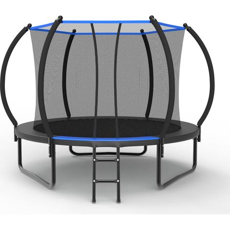 Trampolino rotondo da 305 cm con rete di sicurezza e scala in acciaio (1/5)