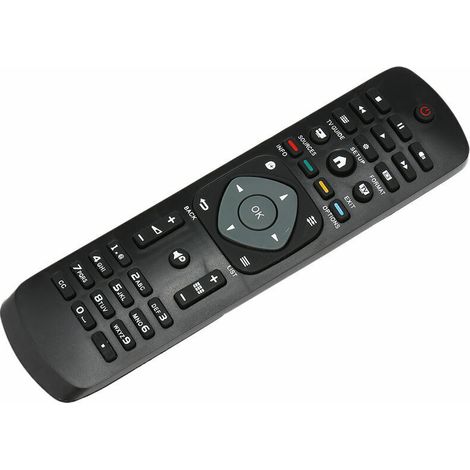 Pour la télécommande du téléviseur Philips 32PHF5301 5361 43PFF5301 50PUF6061/T3 (non original) (noir) (1/4)