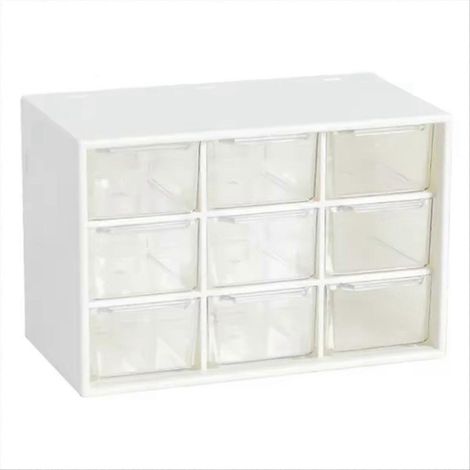 Boîte de rangement pour bijoux, mini-armoire à déchets, tiroir à treillis, grille de tri (1/5)