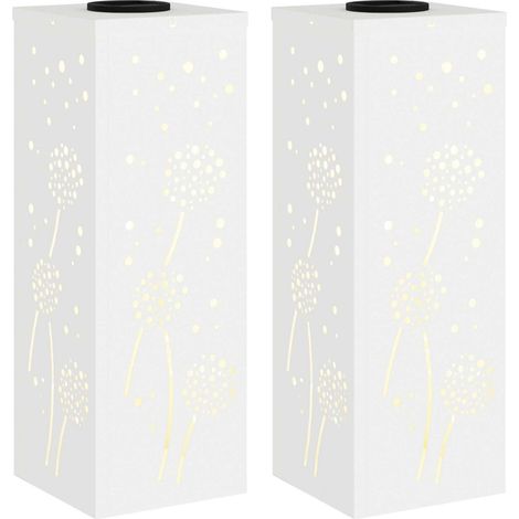 Lumière de chemin LED solaire 2 pcs Blanc Acier laminé à froid vidaXL (1/5)
