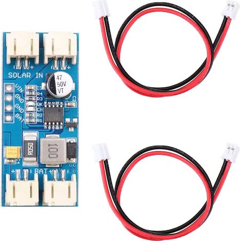 Carte de contrôleur de Charge solaire 12V CN3791 Carte de contrôleur de Charge solaire MPPT 1 Module de régulateur de panneau JST PH2.0 Recharge automatique pour batterie avec câbles (1/5)