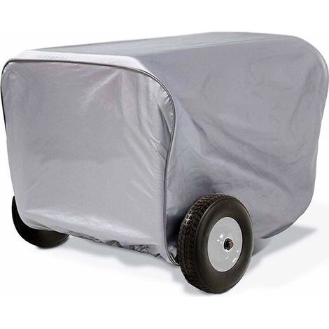 Housse de Protection Étanche pour Générateur Onduleur et Portable Extérieur – Argenté – 63,5 x 60 x 51,5 cm (1/5)