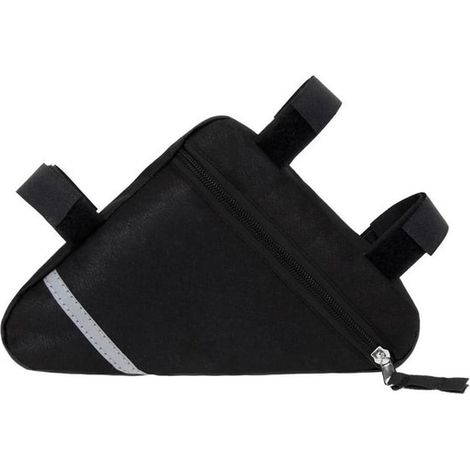 Borsa triangolare per bicicletta, borsa da telaio anteriore per bicicletta, borsa triangolare in nylon impermeabile, borsa porta attrezzi decorativa riflettente per bicicletta (1/5)