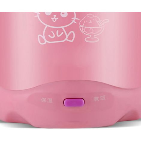 Mini-Reiskocher [Mini-Kocher] Tragbarer Getreidekocher, Reise-Reiskocher, Multikocher für Suppen, Eintöpfe, Haferflocken, Rosa, 1-60 Stück