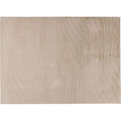 Lovely - tapis rectangulaire motif courbe - crème - crème (1/5)
