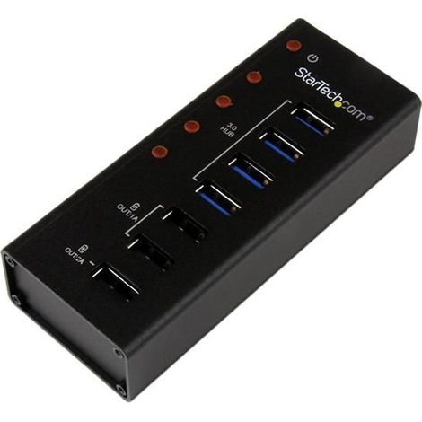 Hub USB Startech ST4300U3C3 Negro (1/5)