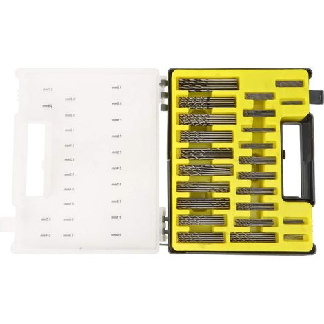 Lntyq Box 150-teiliges Mini-Spiralbohrer-Lochöffner-Set, Hochgeschwindigkeits-Bohrer-Lochöffner-Set für Handwerk, Schmuck, Schmuckherstellung (1/5)