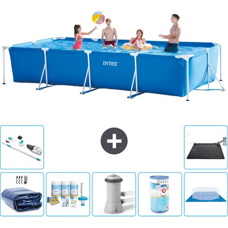 Intex Piscine Tubulaire Rectangulaire - 450x220x84 cm - 8-pièces S30302 (1/5)