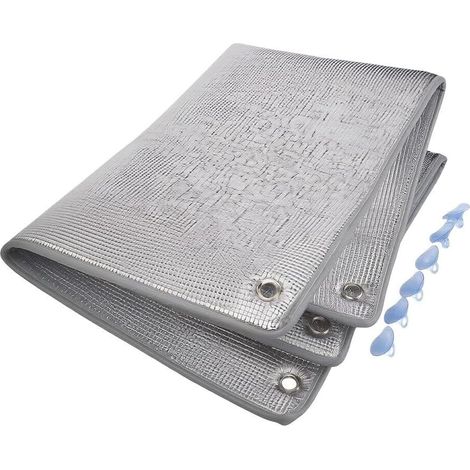 Film Calorifuge 6mm pour mousse Perle Anti-Chaleur Film Calorifuge(110 100cm) Double feuille aluminium, blocage lumière supérieur, protection contre éblouissement, design réfléchissant (1/5)