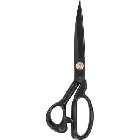 11-Zoll-Nähschere, ideal zum einfachen Schneiden von Leder, Papier und Stoff, aus hochfestem Manganstahl. (1/5)