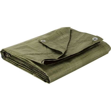 GREENGERS Bâche couverture pour le bois - 1.5 x 6 m - Vert (1/4)