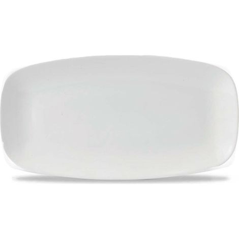 Assiette Oblongue Blanche pour Chef 13 7/8" x 7 3/8" / 355 x 189 mm - Finedine (1/5)