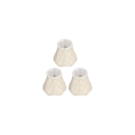 3 pantallas de tela modernas con clip para bombillas E14, para lámparas de araña, apliques de pared y lámparas de mesa.