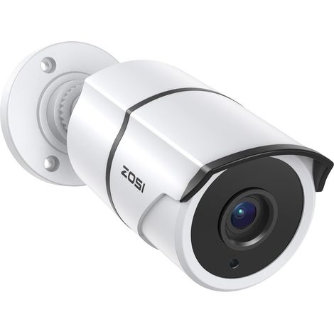 Caméra de sécurité pour maison 2MP 1080P HD-TVI avec audio, microphone intégré, étanche IP67, vision nocturne IR 36 mètres, caméra de surveillance intérieure et extérieure, uniquement compatible (1/5)
