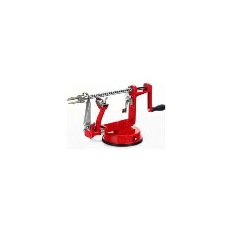 Pelapatate 3 in 1, pelapatate in metallo per frutta e verdura, rosso - Crezuo (1/4)